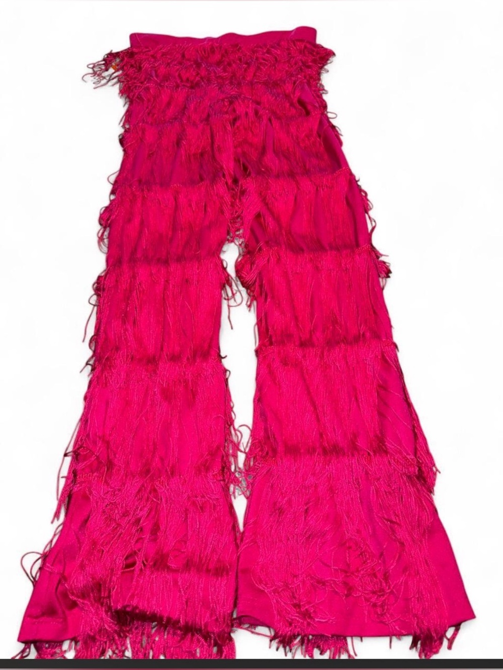 Women's Hot Pink Fringe pants